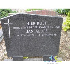 Grafstenen kerkhof Herwen Coll. HKR (75) J.Alofs